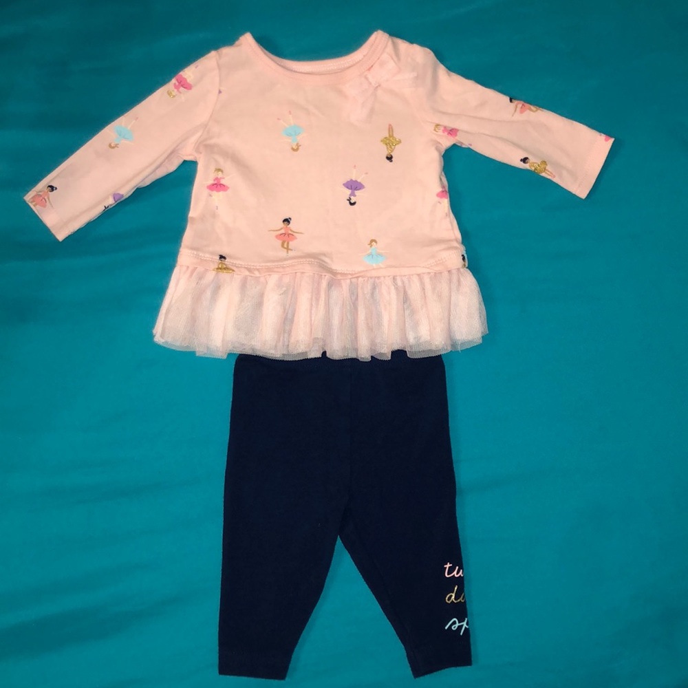 Pink Carters babygirl ballerina outfit